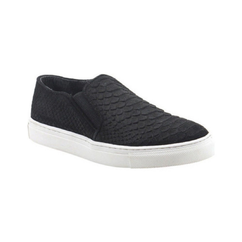 Diba True Black Snake Suede Sneakers